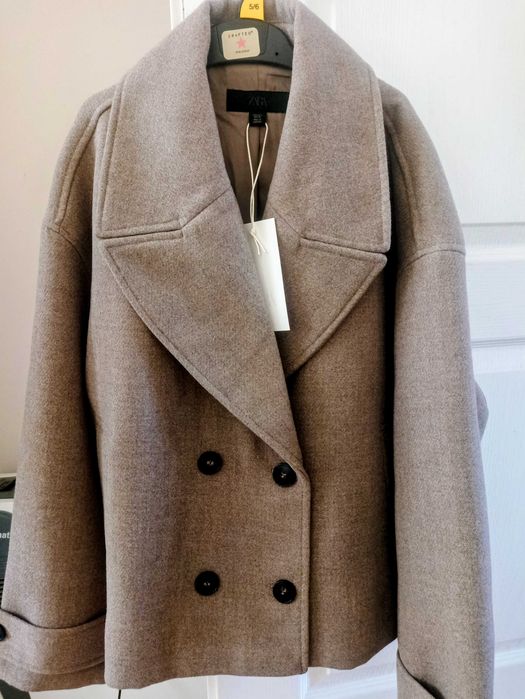 Разкошно палто Zara, ново с етикет, размер L