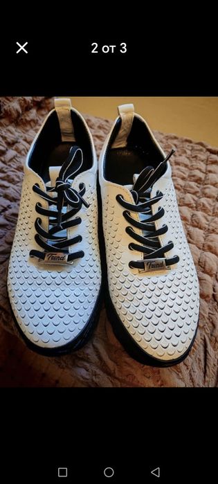 Дамски обувки Trend на платформа 38 номер от естествена кожа