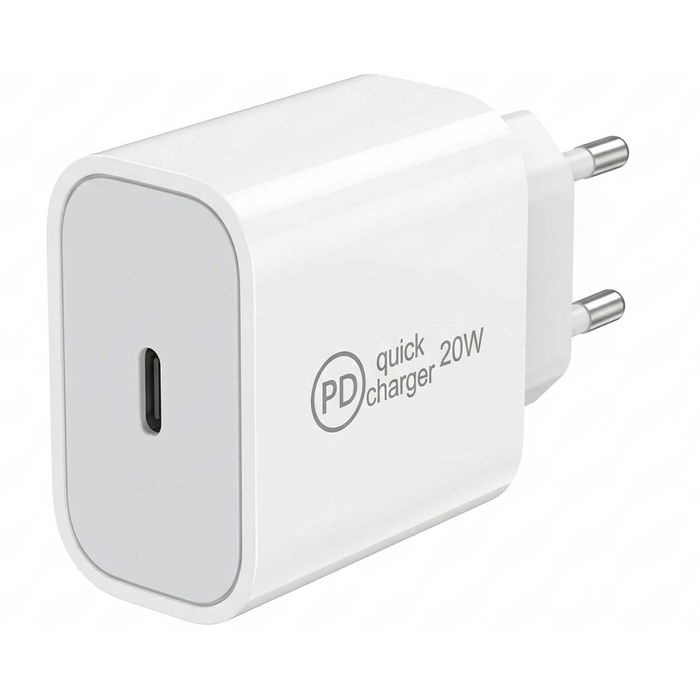 Incarcator Retea Wyred by Monga - Power 20C, USB-C Power Delivery 20W, Alb, Sigilat, Business