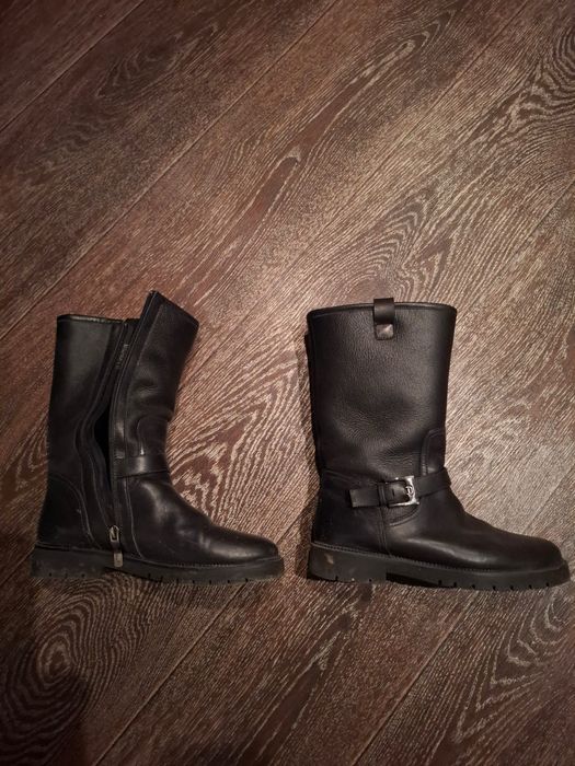 Сапоги женские кожа