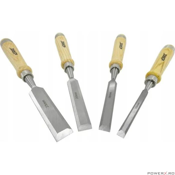 Set 4 dalti pentru lemn 10-16-20-25 mm Verke