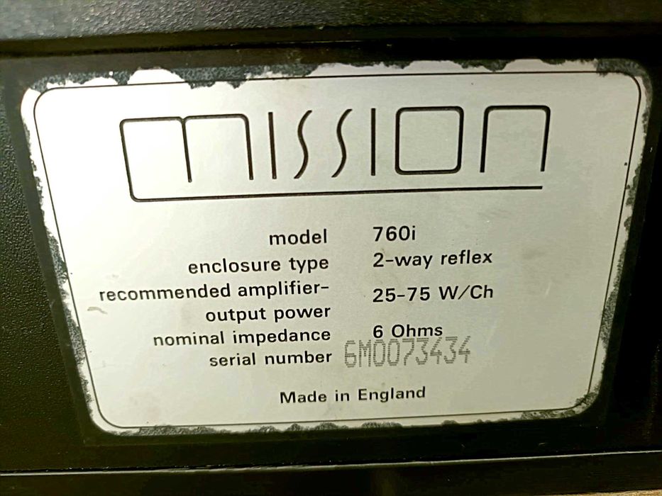 Vind Boxe Mission de 75W, Made in England