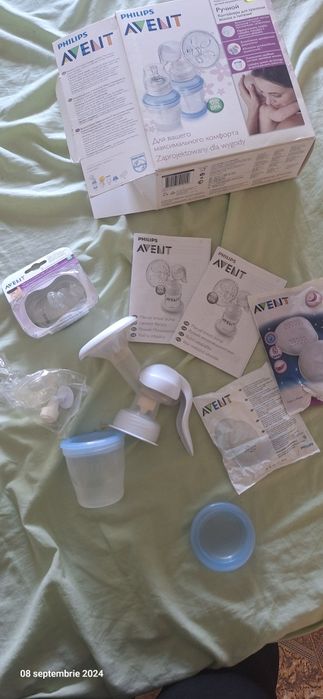 Philips AVENT pompa manuala san + (protectie sfarc)nipple protect sigi