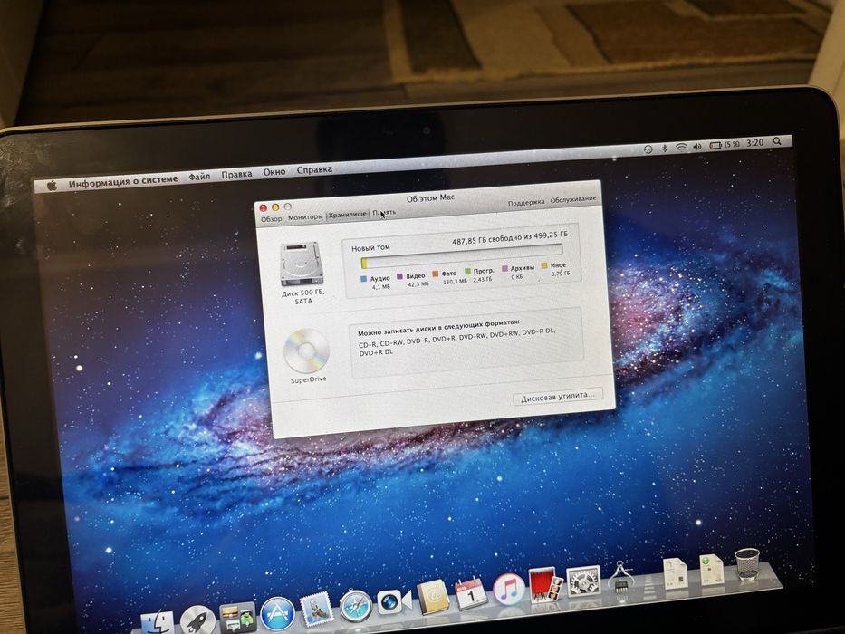 Продам macbook pro 13 model A1278 i7