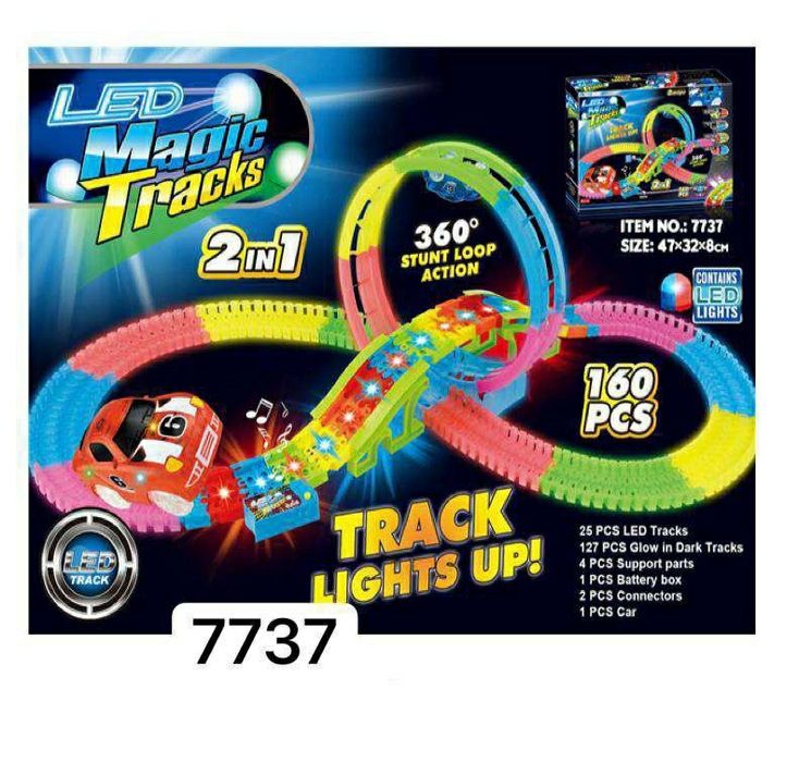 MEGIC TRACKS гоночная трасса 5.5 метров+2 штук машинки.