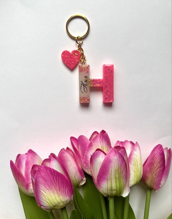 Ключодържател буква от епоксидна смола