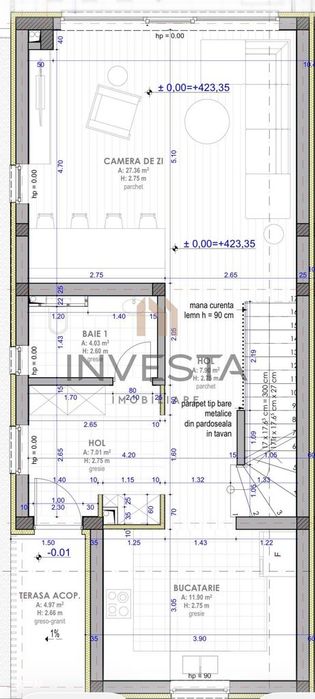 Duplex premium cu terasa panoramica de 75 mp, zona Vivo