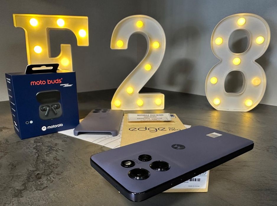 Amanet F28: Telefon Motorola Edge 50 NEO + Casti Moto Buds+ NOU (N)