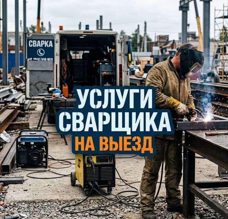Сварщик на выезд. Козырек/ навес/перила /решётки/  забор петли.