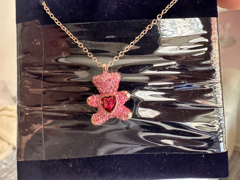Colier Swarovski ursulet teddy bear urs ursuleti
