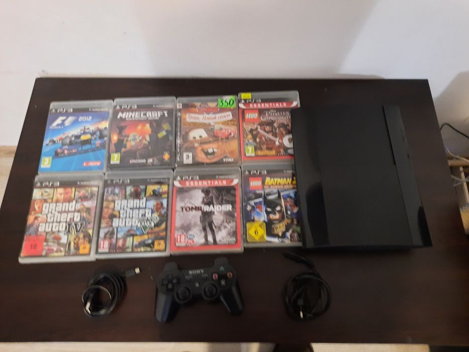 Playstation 3 super slim с 8 игри