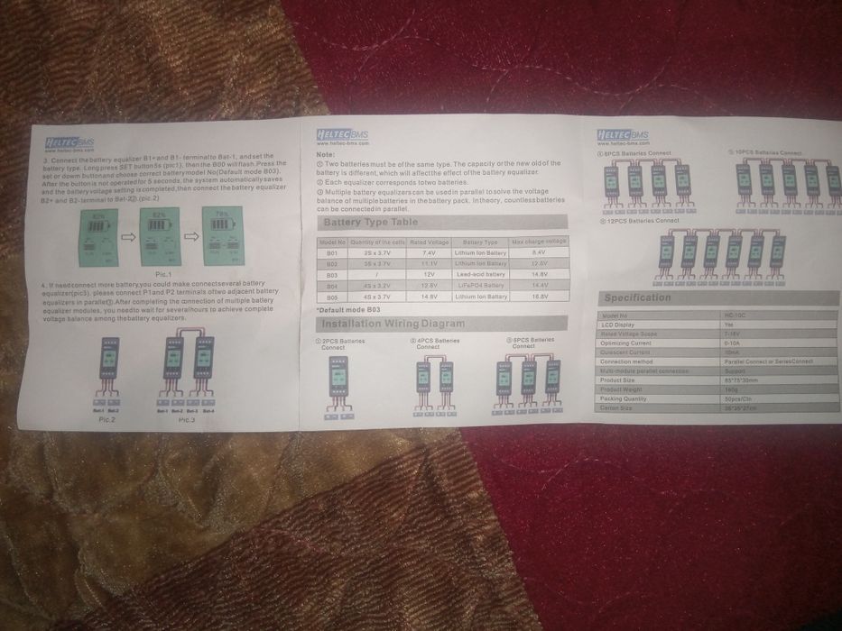 Egalizator acumulator ht-10c