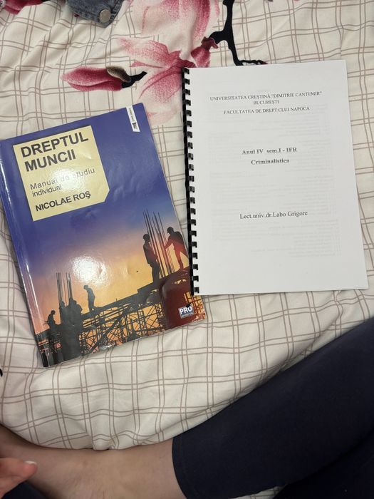 Carte dreptul muncii si curs criminalistica an 4 drept