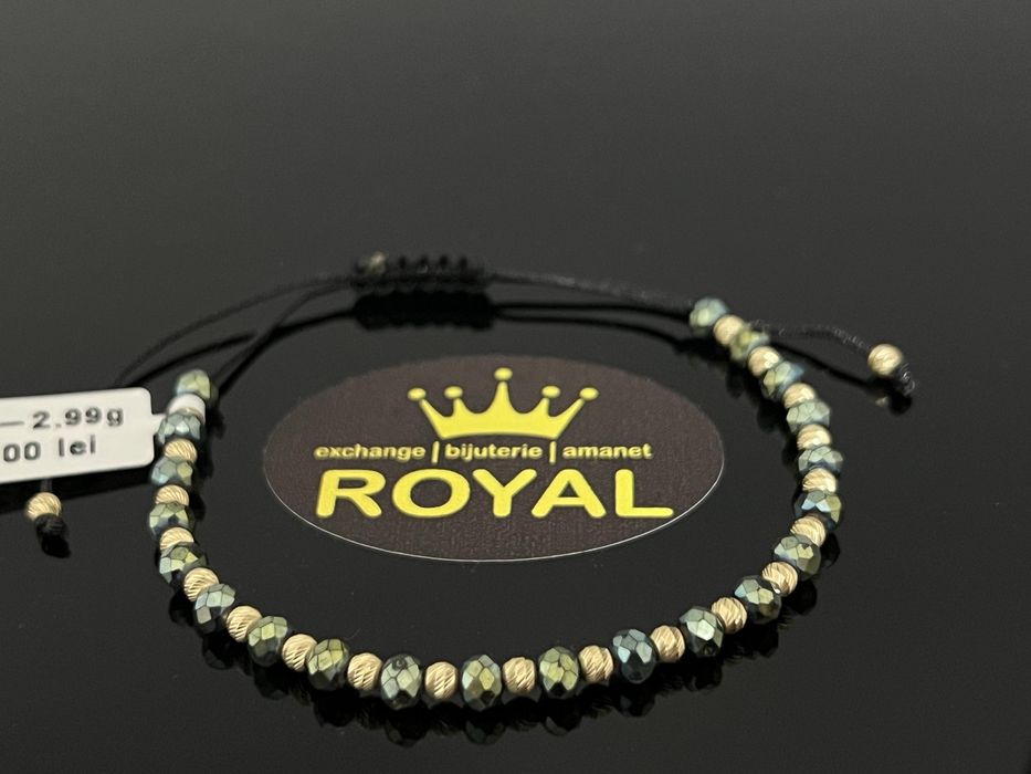 Bijuteria Royal CB : Bratara cu snur aur 14k 2,99gr