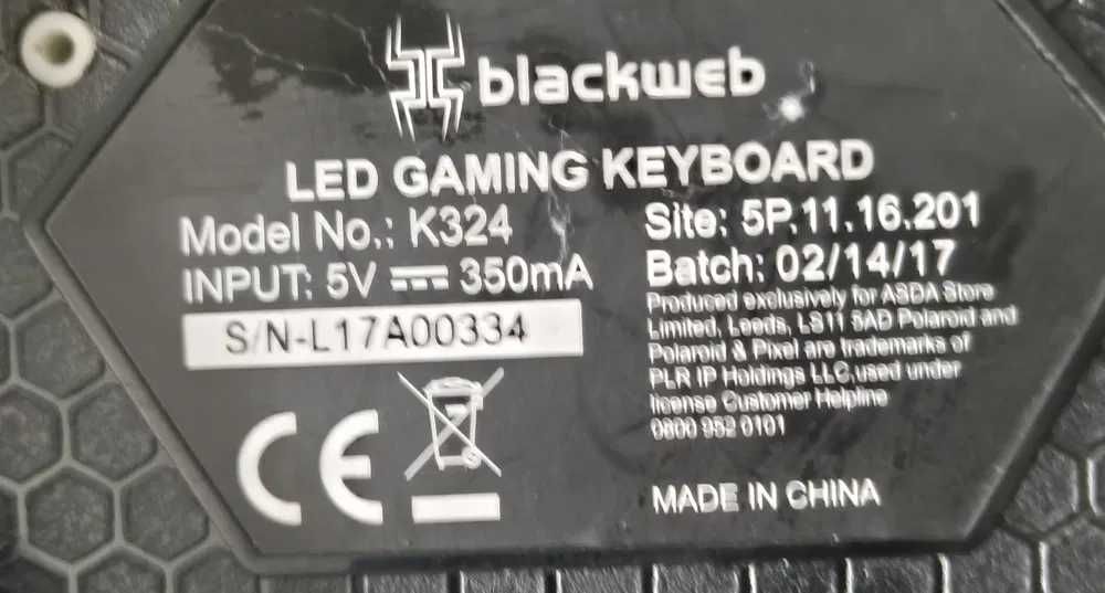 Tastatura gaming cu fir