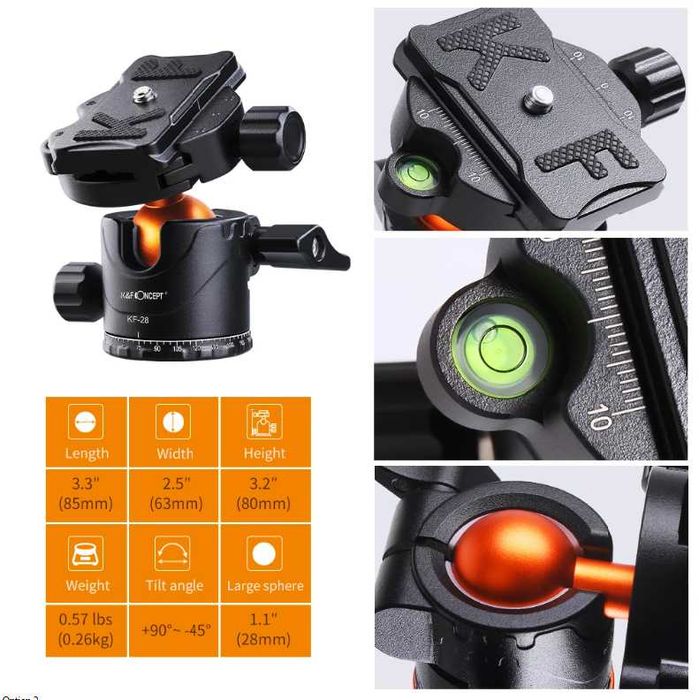 K&F Concept Висококачествен алуминиев статив / трипод / монопод