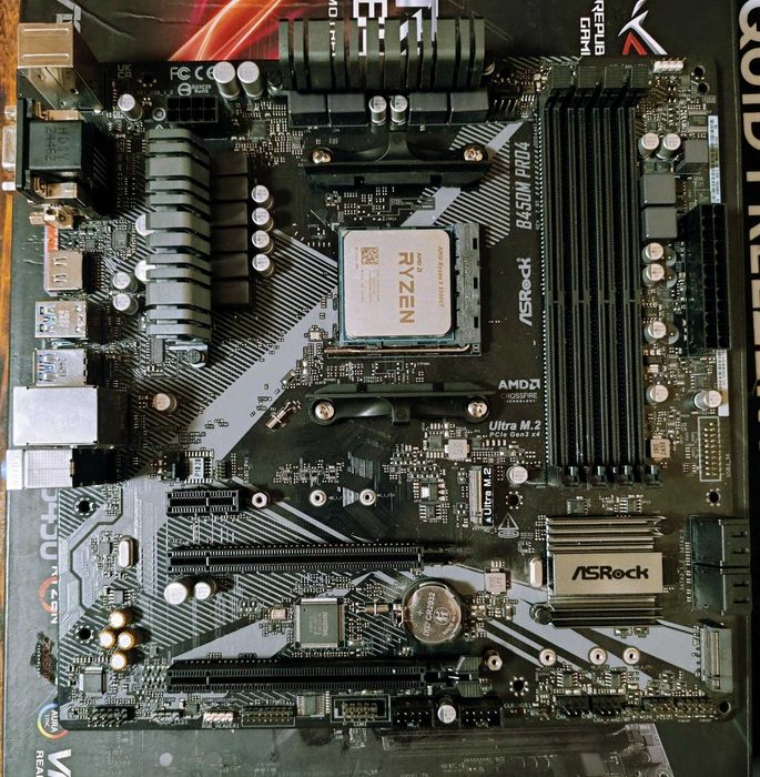 Процесор Ryzen 5 5500GT, AsRock B450, GTX 1660 Super, 16GB RAM 3200, Захранване 550W, SSD 250GB Samsung 850 EVO