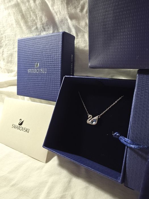 Lanț swarovski Blue Diamond Swan