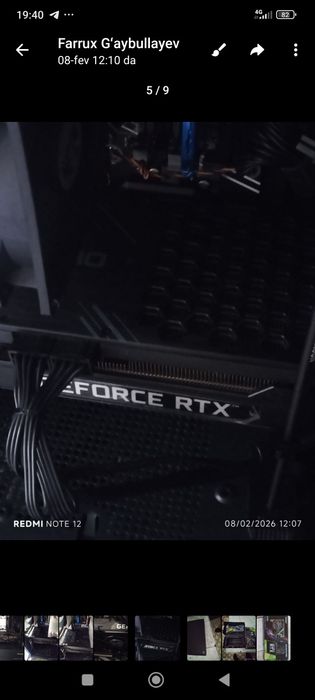 Profesiyonal Vidyo Karta Rtx 3070 ti  Geymirlat va Mantajorlar