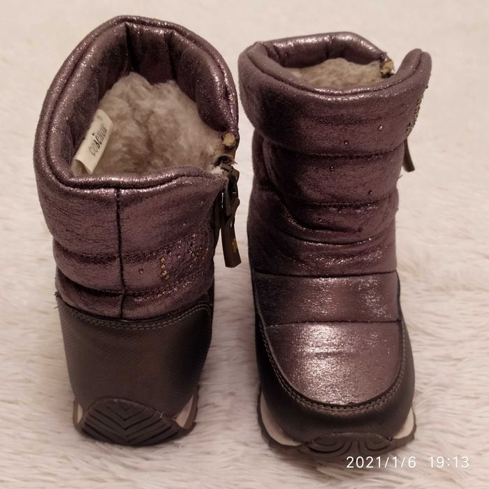 Сапоги дутыши на девочку, зима О357