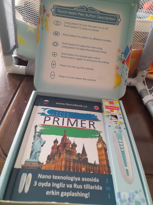 Nano book kitob ingliz va rus tilini òrganish uchun