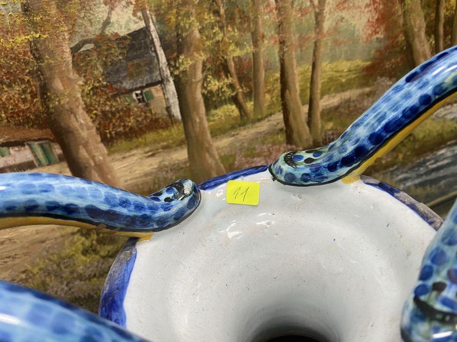 Испанска керамична ваза Talavera Josefina 1960 1975 Испания голяма