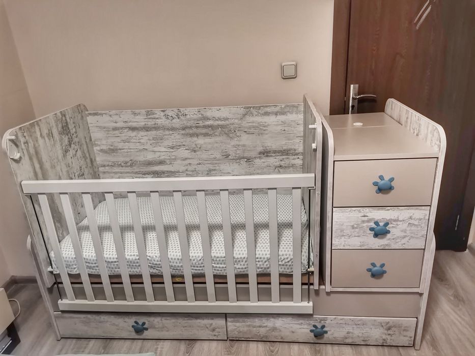 Бебешко легло люлка Флоренция 60X120 СМ кошара с матрак