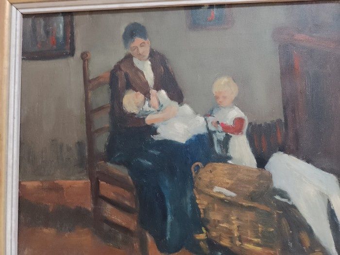 Tablou Ulei pe pânză o lucrare veche semnată de o foarte buna calitat