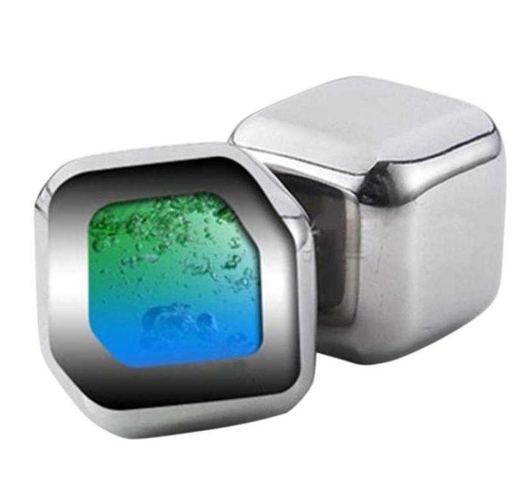 Whisky Stones Метални Ледчета Уиски Ракия Вино Коктейли Сок Охладители FoodGrade 304 SS Stainless Steel Неръждаема Стомана Безводни Охладители Напитки
