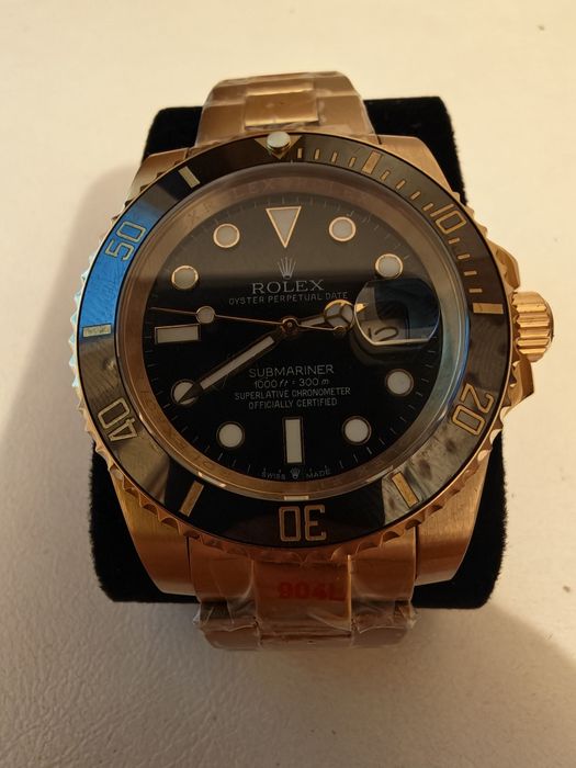 Мъжки часовник Submariner Gold / Black – Автоматик