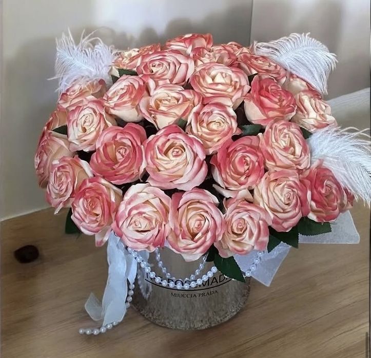 Букет из мыльных роз