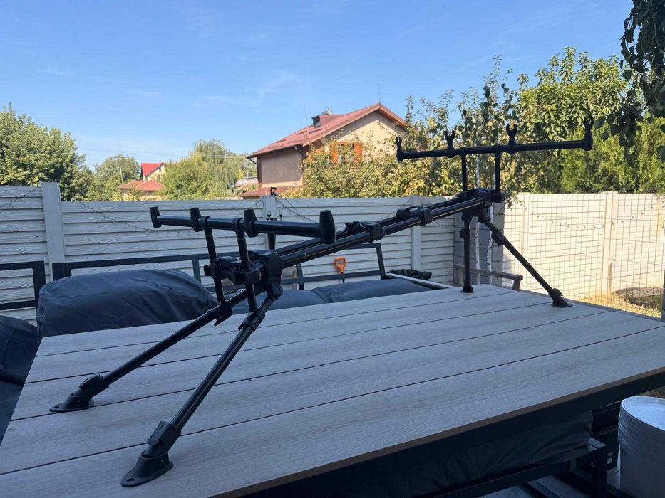 Rod Pod Fox Ranger MK2, 4 Posturi, 3 Set-uri Buzzbari