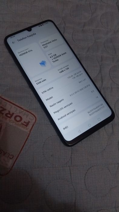Honor X7A sotiladi