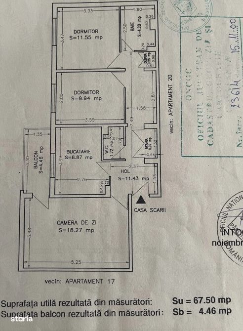 Apartament 3 Camere | 72 Mp | Decomandat | Soveja