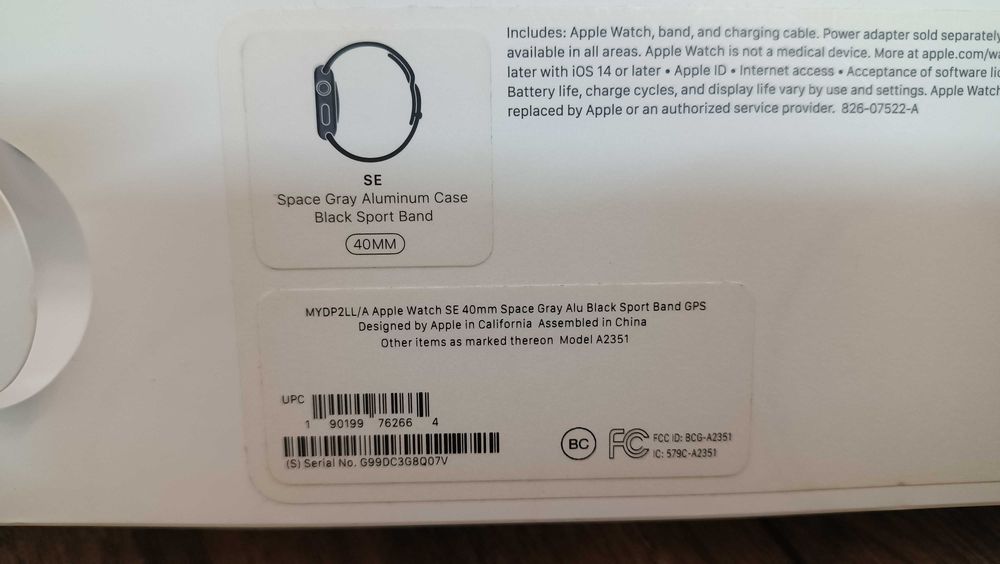 Apple Watch  SE  40mm            .