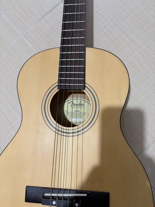 Fender ESC-80 Vintage Natural chitară clasică+ husă,