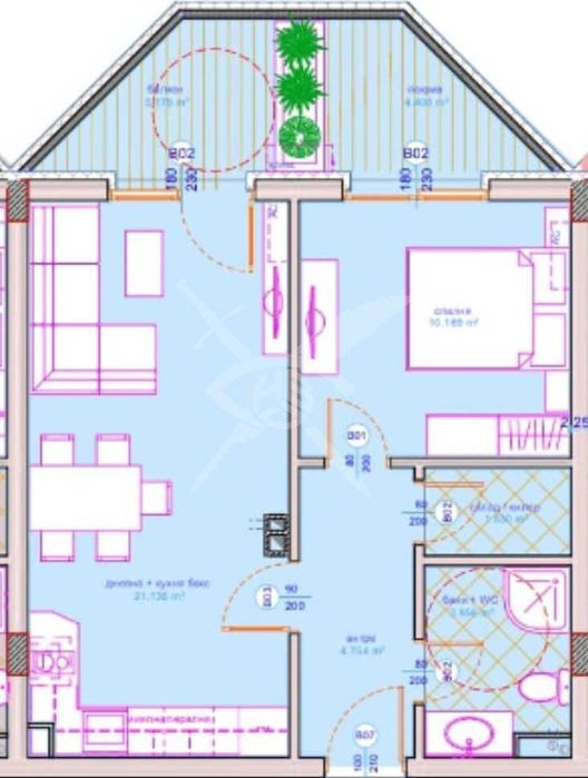 Двустаен апартамент в Сарафово 621-19938