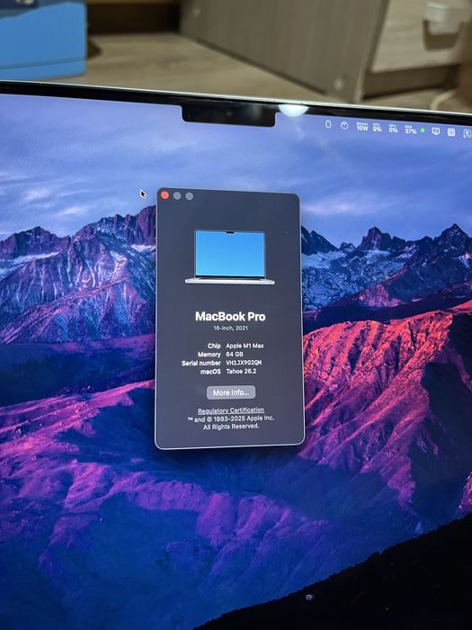 Macbook Pro M1 Max 64gb/1TB