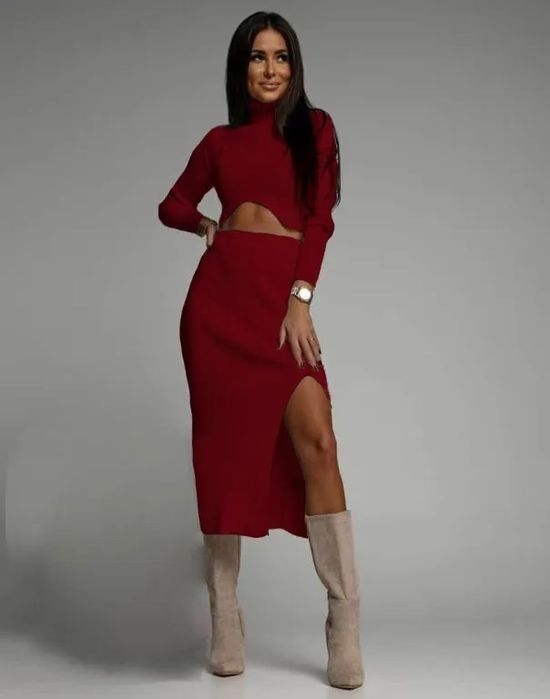 Рокли пайети , червено , бордо