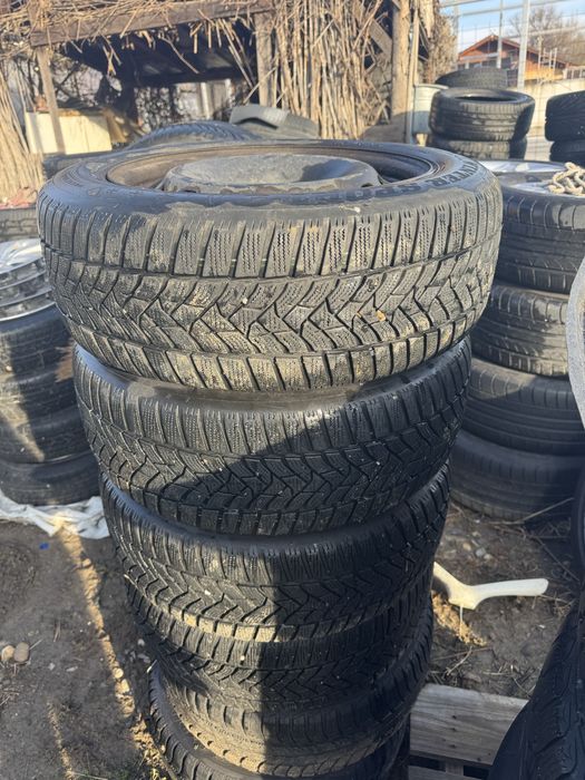 Roti de iarna, cu anvelope 205.55.r16 cu 5x112 pt vw golf, passat audi