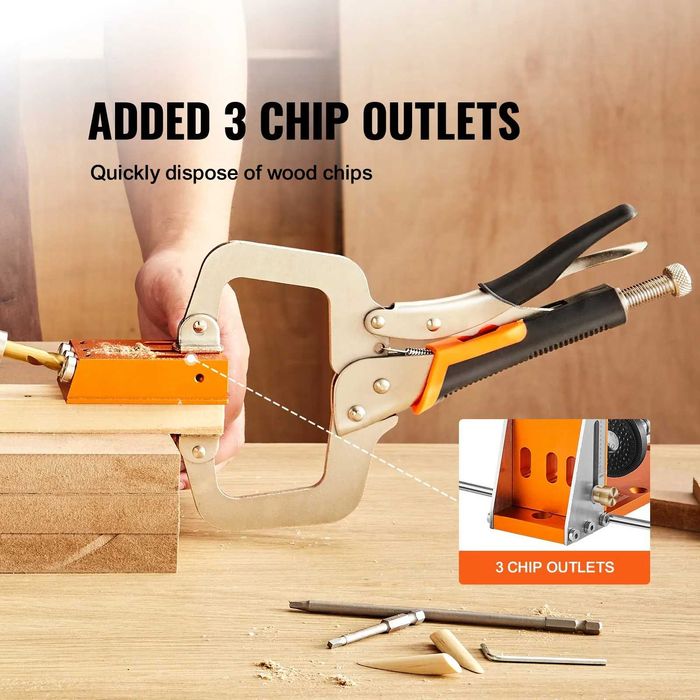 Set profesional pentru imbinari ascunse Pocket Hole jig