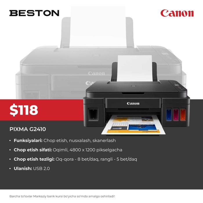 Printer CANON PIXMA G2410