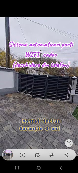 Automatizare poarta Wifi gratuit Montaj inclus