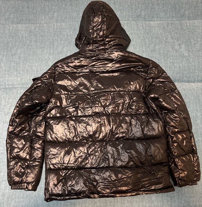 Geaca moncl€€r puffer alb si negru de iarna marimea L