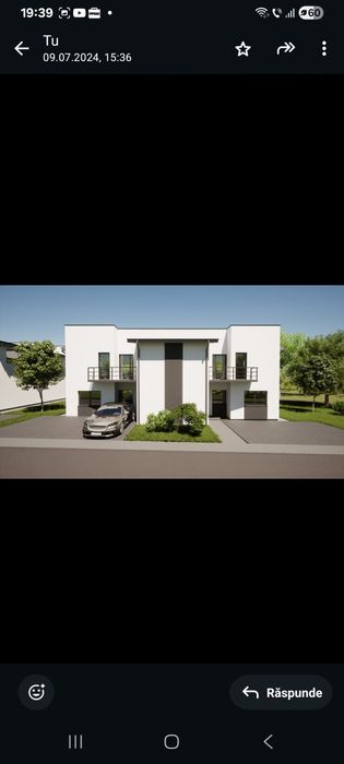 Apartament cu 3 camere  cu teren și parcare 108000 de euro plus tva