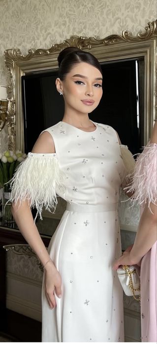 Платье вечерный айвори цвет