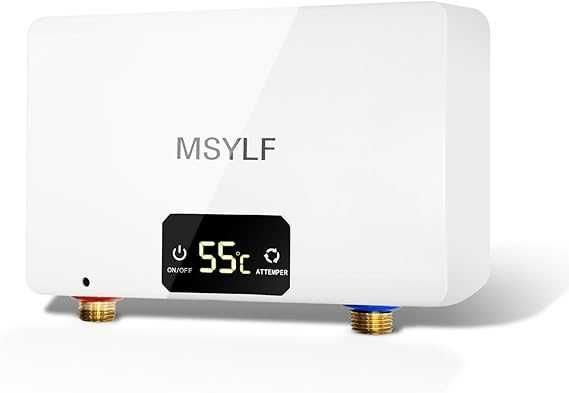 MSYLF Încălzitor instantaneu de apă electric, 230 V LED l 5500 W