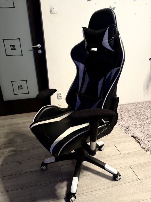 Scaun Gaming Alb/Negru