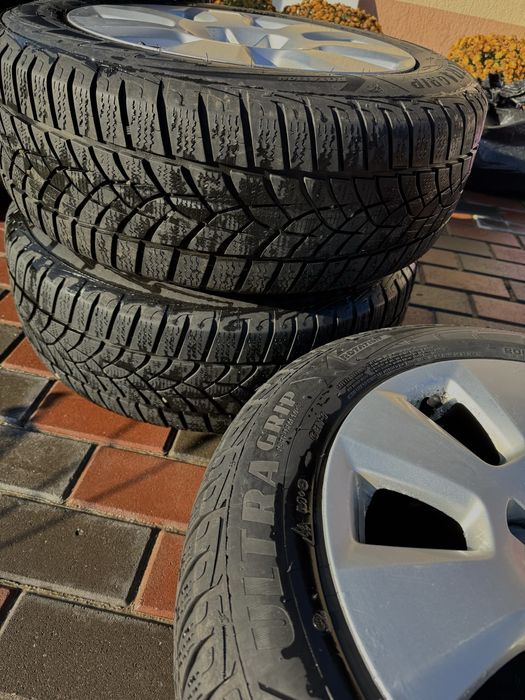 Set jante Audi R16 cu anvelope 205/60 R16 M+S 1500 lei negociabil