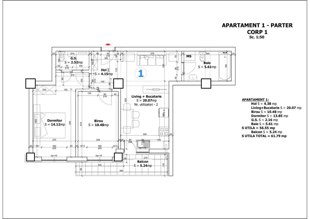 Apartament 3 camere | zona Maramures | Strada Tebea | Parcare privata